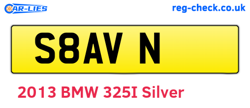 S8AVN are the vehicle registration plates.