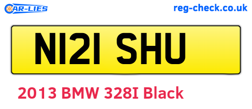N121SHU are the vehicle registration plates.