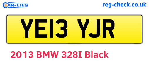 YE13YJR are the vehicle registration plates.