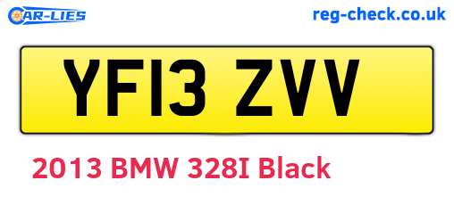 YF13ZVV are the vehicle registration plates.