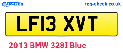 LF13XVT are the vehicle registration plates.