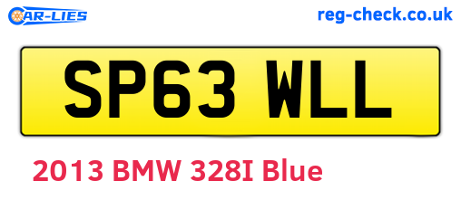 SP63WLL are the vehicle registration plates.