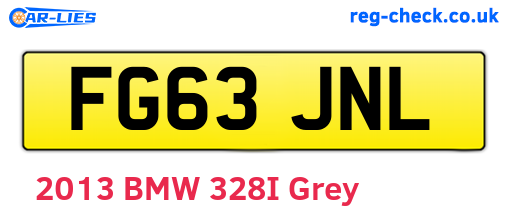 FG63JNL are the vehicle registration plates.