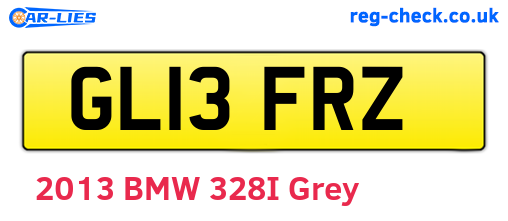 GL13FRZ are the vehicle registration plates.