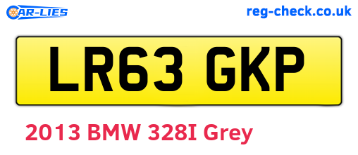 LR63GKP are the vehicle registration plates.