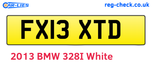 FX13XTD are the vehicle registration plates.