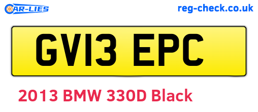 GV13EPC are the vehicle registration plates.
