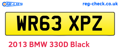 WR63XPZ are the vehicle registration plates.