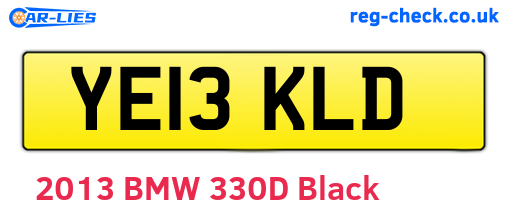 YE13KLD are the vehicle registration plates.