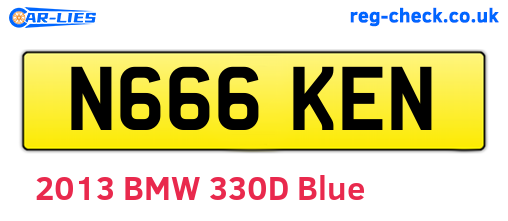 N666KEN are the vehicle registration plates.