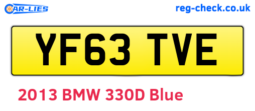 YF63TVE are the vehicle registration plates.