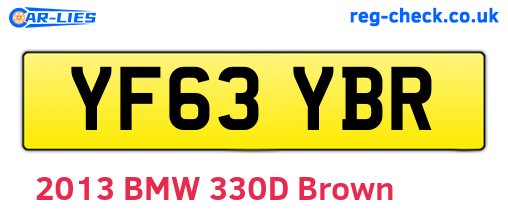 YF63YBR are the vehicle registration plates.