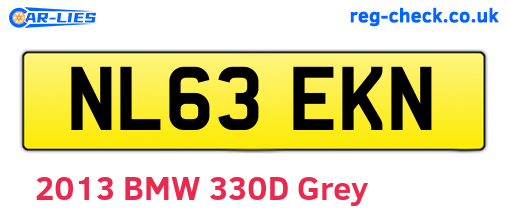 NL63EKN are the vehicle registration plates.