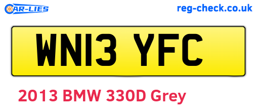WN13YFC are the vehicle registration plates.