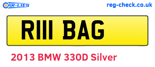R111BAG are the vehicle registration plates.