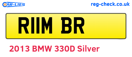 R11MBR are the vehicle registration plates.