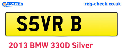 S5VRB are the vehicle registration plates.