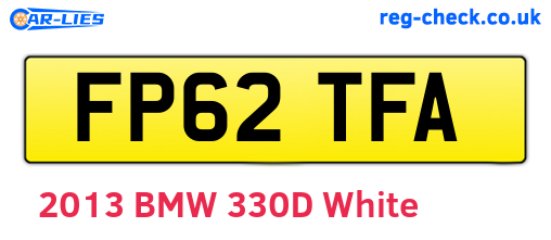 FP62TFA are the vehicle registration plates.