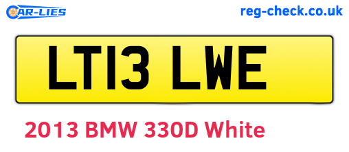 LT13LWE are the vehicle registration plates.