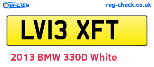LV13XFT are the vehicle registration plates.