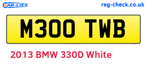 M300TWB are the vehicle registration plates.