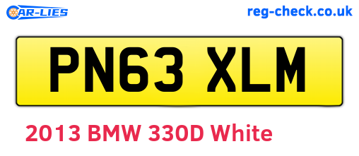 PN63XLM are the vehicle registration plates.