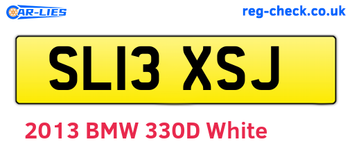 SL13XSJ are the vehicle registration plates.