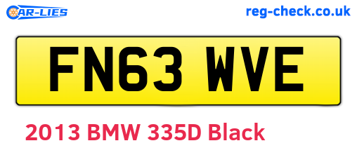 FN63WVE are the vehicle registration plates.