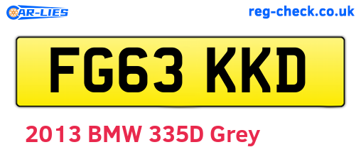 FG63KKD are the vehicle registration plates.