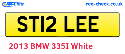 ST12LEE are the vehicle registration plates.