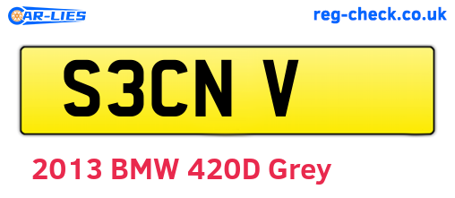 S3CNV are the vehicle registration plates.