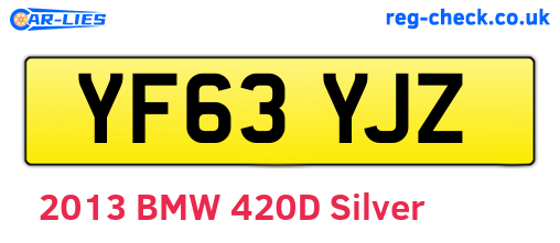 YF63YJZ are the vehicle registration plates.
