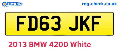 FD63JKF are the vehicle registration plates.