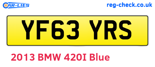 YF63YRS are the vehicle registration plates.