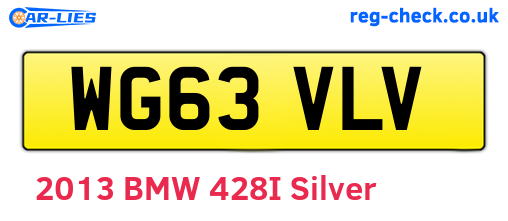 WG63VLV are the vehicle registration plates.