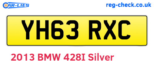 YH63RXC are the vehicle registration plates.