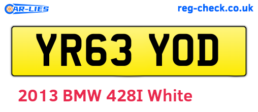 YR63YOD are the vehicle registration plates.
