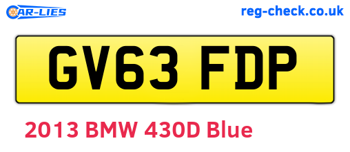 GV63FDP are the vehicle registration plates.
