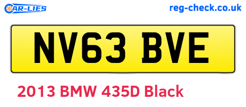 NV63BVE are the vehicle registration plates.