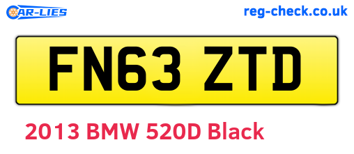FN63ZTD are the vehicle registration plates.