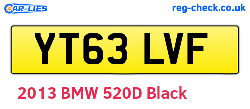 YT63LVF are the vehicle registration plates.