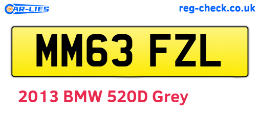 MM63FZL are the vehicle registration plates.