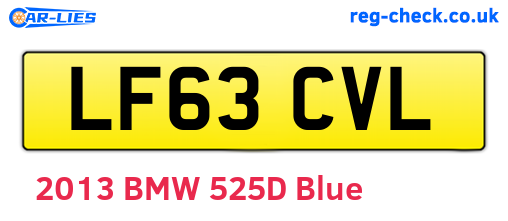 LF63CVL are the vehicle registration plates.