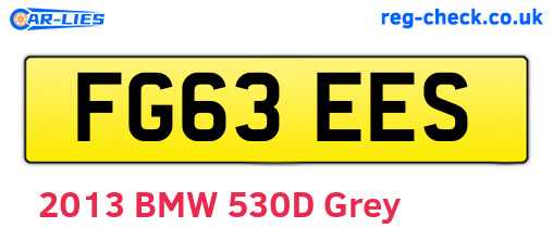 FG63EES are the vehicle registration plates.