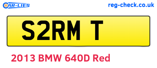 S2RMT are the vehicle registration plates.