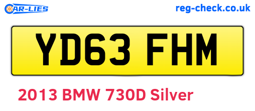 YD63FHM are the vehicle registration plates.