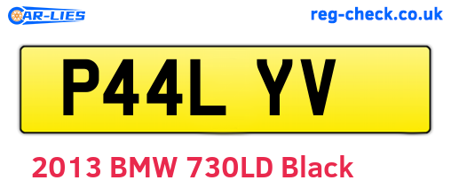 P44LYV are the vehicle registration plates.