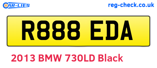 R888EDA are the vehicle registration plates.