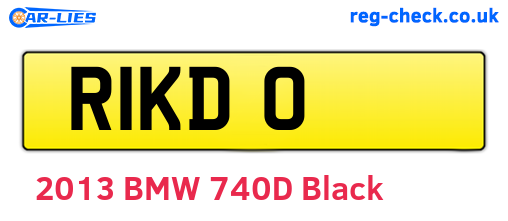R1KDO are the vehicle registration plates.