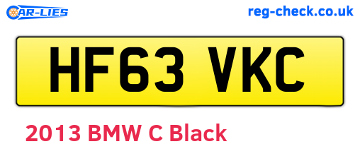 HF63VKC are the vehicle registration plates.